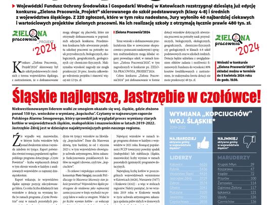 E-wydanie "Zielone Jastrzębie" - marzec 2024 str. 1