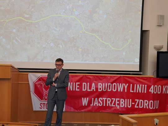 Jastrzębie-Zdrój przeciwko linii wysokiego napięcia