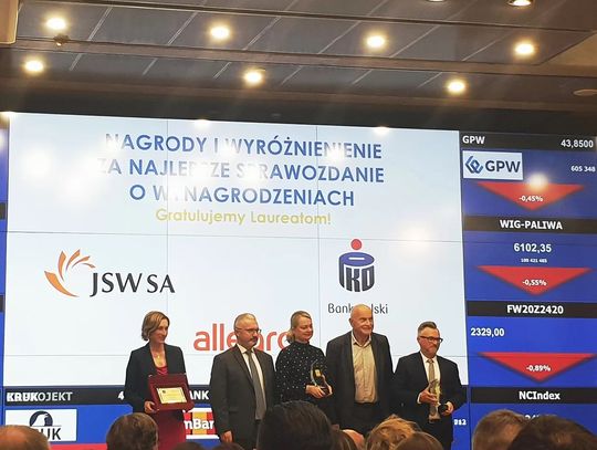 JSW z główną nagrodą „The Best Annual Report” 2023