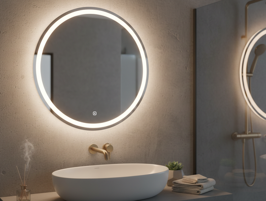 Okrągłe Lustro Podświetlane: Elegancja w Pełnym Blasku