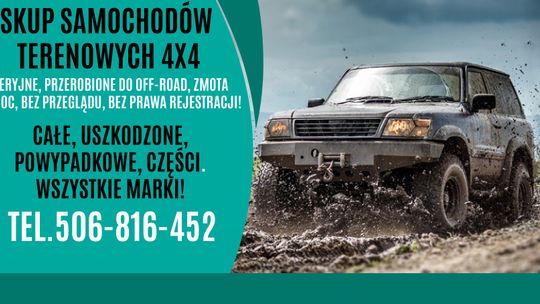 SKUP SAMOCHODÓW AUT TERENOWYCH 4X4 TERENOWE TERENOWY AUTA