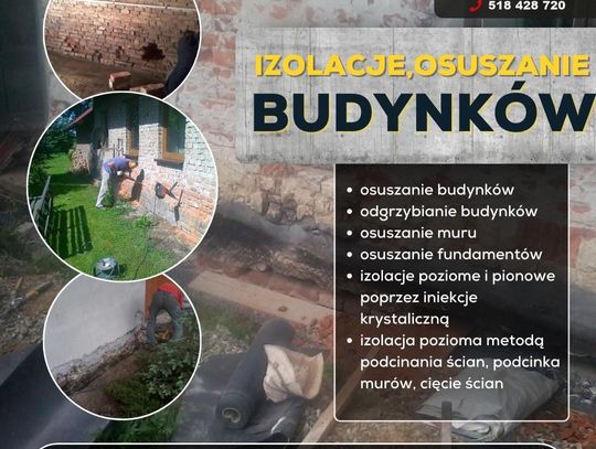 Profesjonalne osuszanie budynków