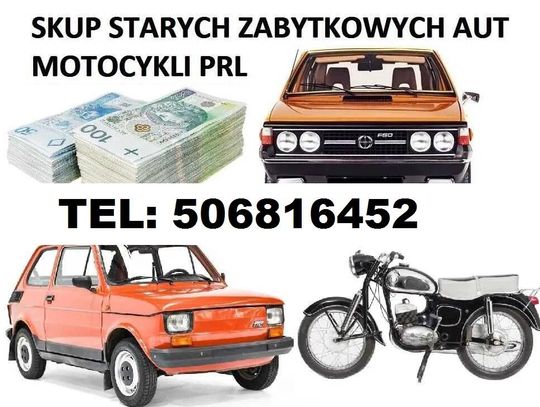 SKUP STARYCH ZABYTKOWYCH MOTOCYKLI MOTOROWERÓW MOTORÓW PRL