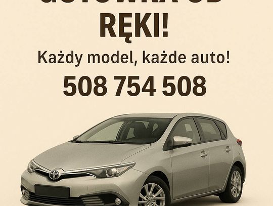 Skup Toyot Jastrzębie Zdrój Każdy model, każde auto! Gotówka od ręki! Śląsk