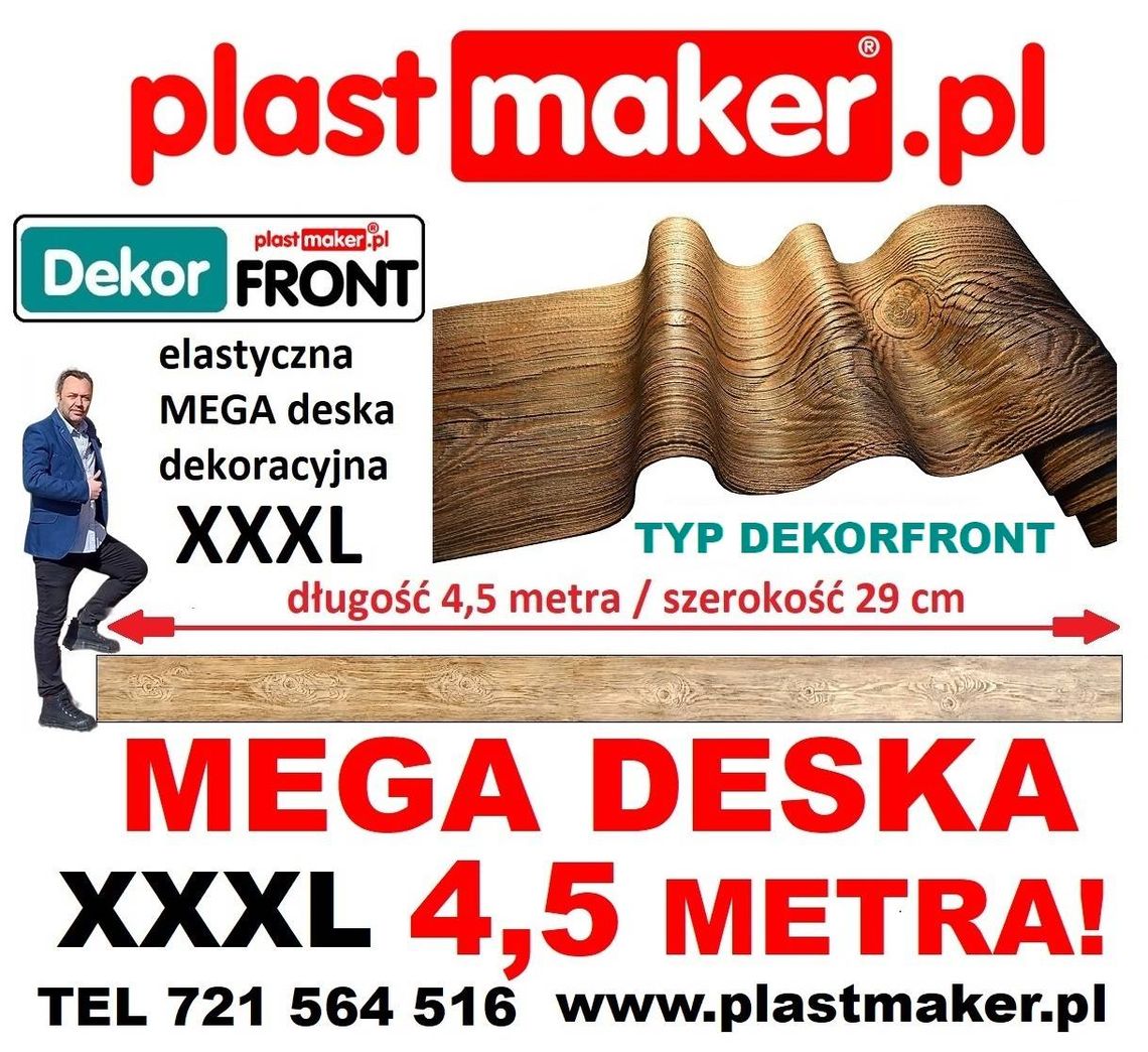 NOWOŚĆ! Elastyczna deska dekoracyjna MEGA FORMAT XXXL DekorFront 4,5 m x 29 cm NOWOŚĆ! Elastyczna deska dekoracyjna MEGA FORMAT XXXL DekorFront 4,5 m x 29 cm