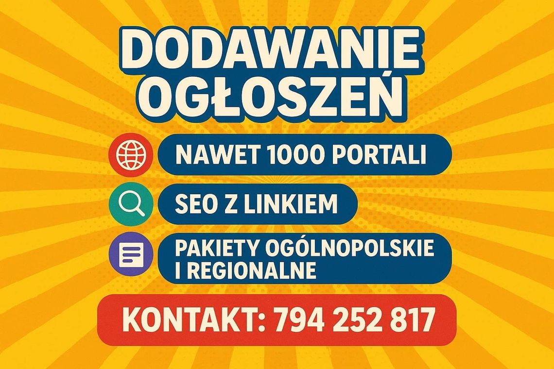 Reklama w internecie - lokalnie, ogólnopolsko, nawet na 1000 portalach/ Bez logowania w setkach portali Reklama w internecie - lokalnie, ogólnopolsko, nawet na 1000 portalach/ Bez logowania w setkach portali