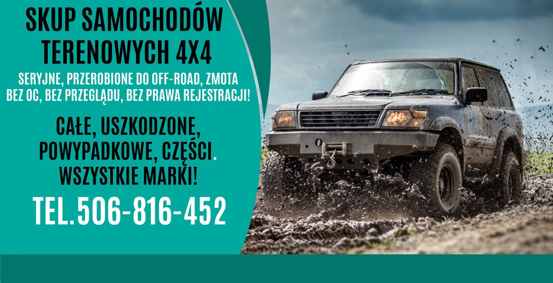 SKUP SAMOCHODÓW AUT TERENOWYCH 4X4 TERENOWE TERENOWY AUTA