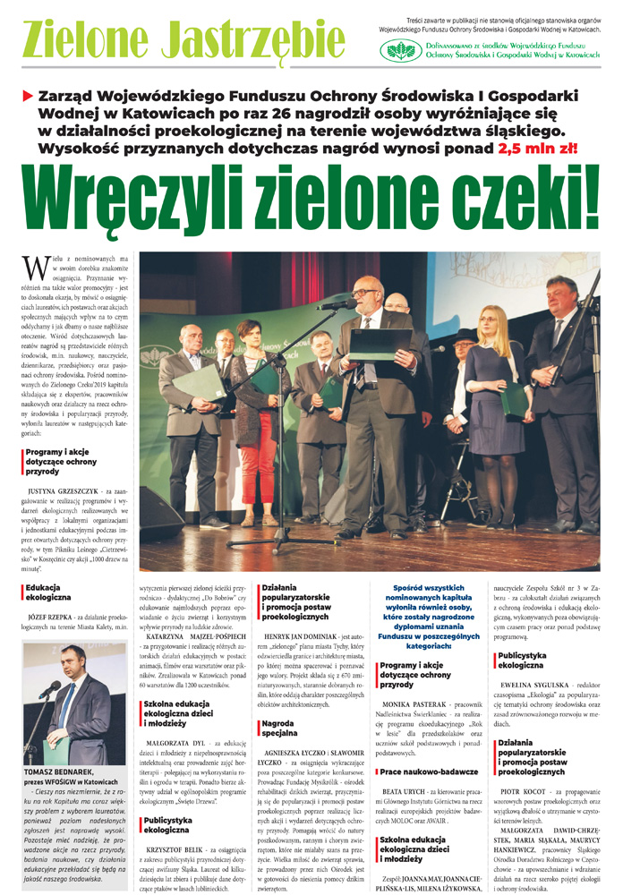 E-wydanie "Zielone Jastrzębie" - maj 2019 str. 1