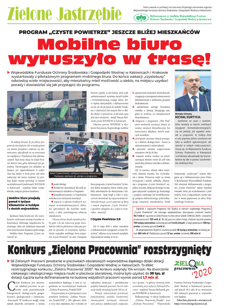 E-wydanie "Zielone Jastrzębie" - lipiec 2020 str. 1