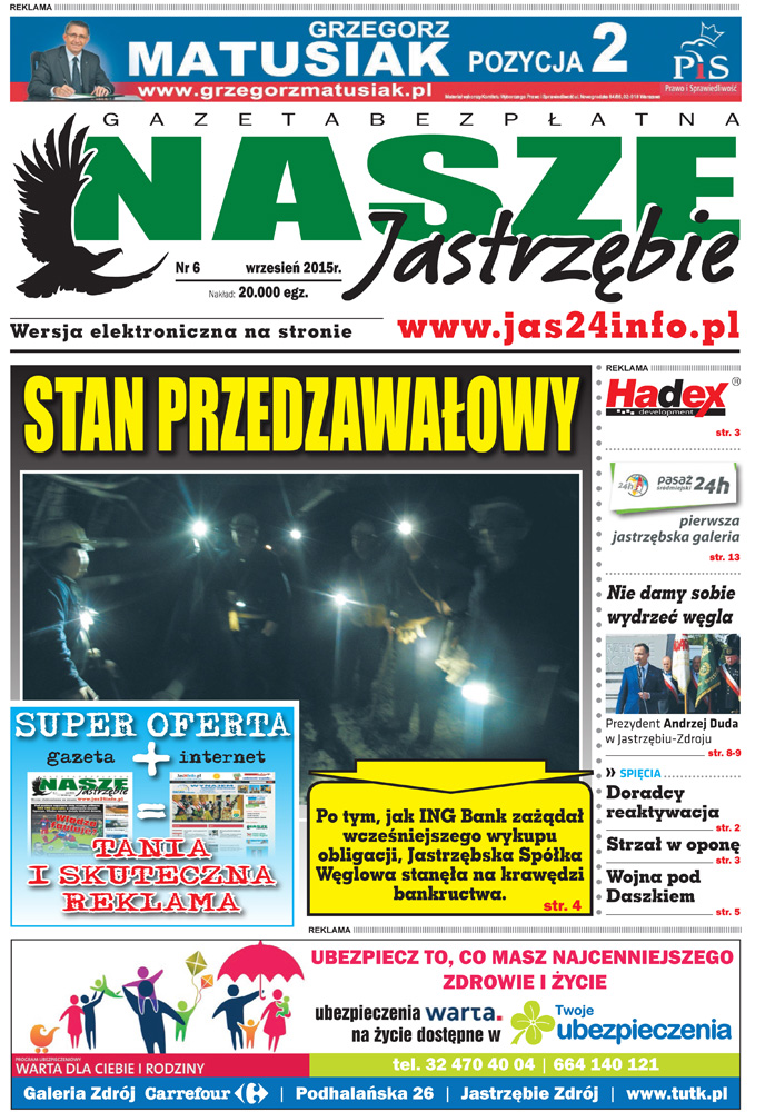 E-wydanie "Nasze Jastrzębie" - wrzesień 2015